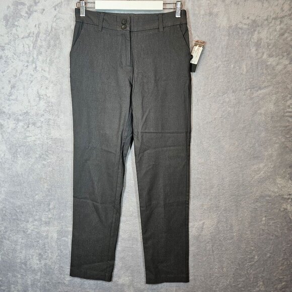 Adora Slacks Slim Fit Ankle Pants  Womens M 33 x 28 Gray Trousers professional - Picture 1 of 13